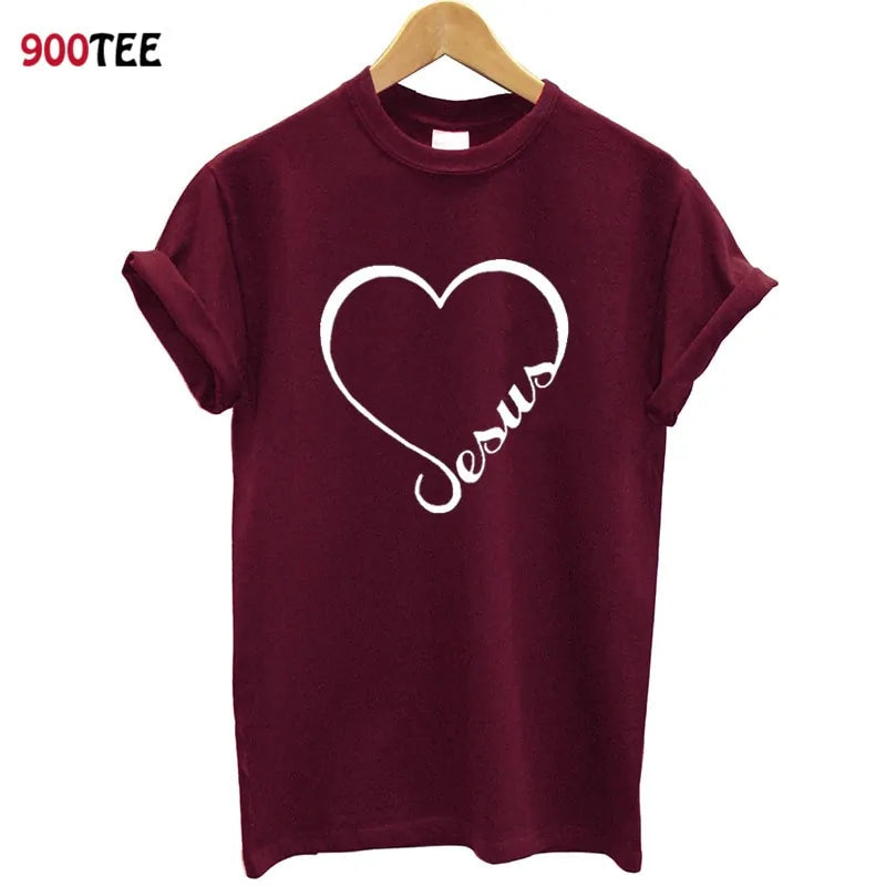 Love Heart Jesus Faith T-Shirt