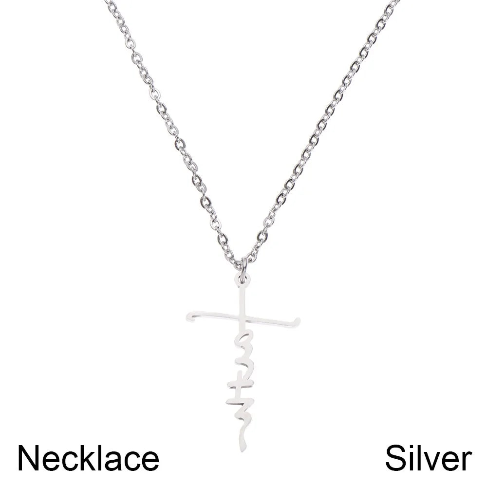 Fashion Faith Stainless Steel Pendant